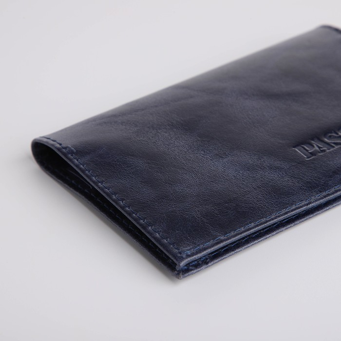 Обложка для паспорта, цвет синий