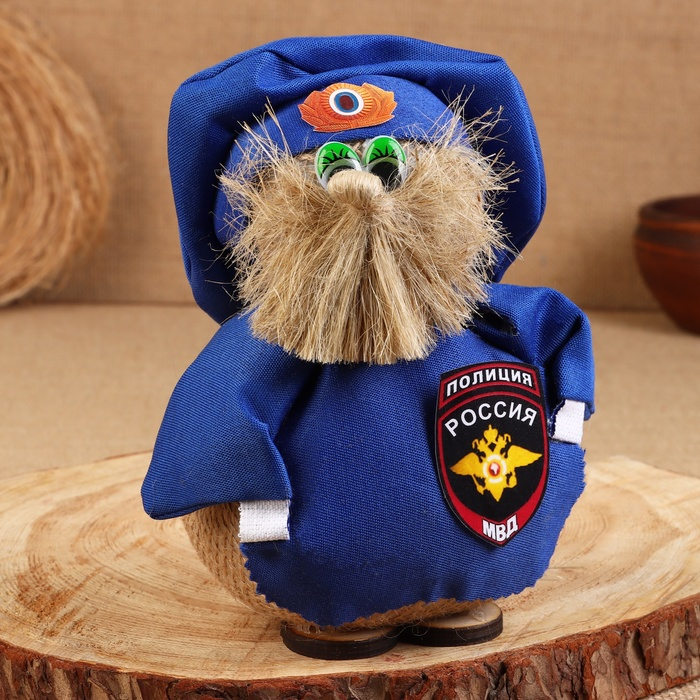 Оберег «Домовой Нафаня», полицейский, 15 см, микс Оберег «Домовой Нафаня», полицейский, 15 см, микс