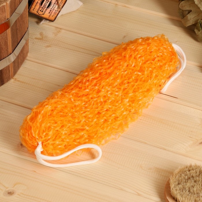 Мочалка банная Мочалка банная "Бублик", цвет микс 25 см