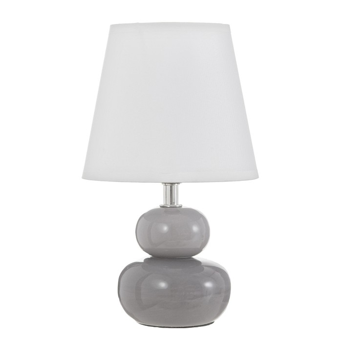 Настольная лампа Настольная лампа "Баланс" Е14 40Вт серо-белый 13х13х25 см RISALUX