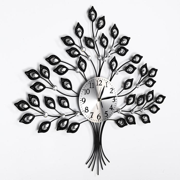 Часы настенные, серия: Ажур,  Часы настенные, серия: Ажур, "Древо жизни", плавный ход, d-16 см, 58 x 60 см