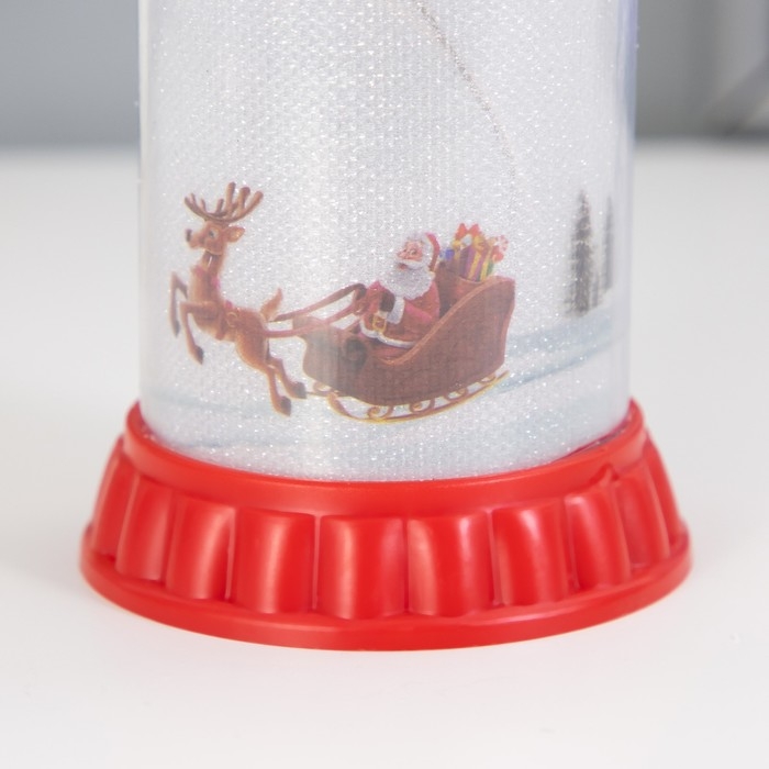 Ночник Ночник " Морозная свеча" LED RGB от батареек LR44 6х6х10 см RISALUX