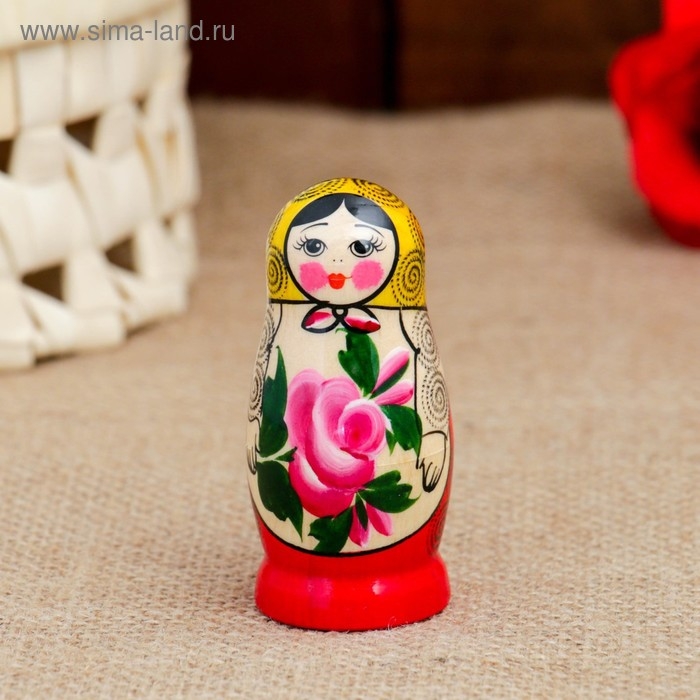 Матрёшка «Семёновская», 3 кукольная, 7 см, высшая категория Матрёшка «Семёновская», 3 кукольная, 7 см, высшая категория