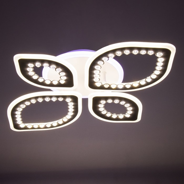 Люстра с ПДУ Люстра с ПДУ "Алина" LED 150Вт 3000-6000Вт RGB белый 64х48,5х9см BayerLux