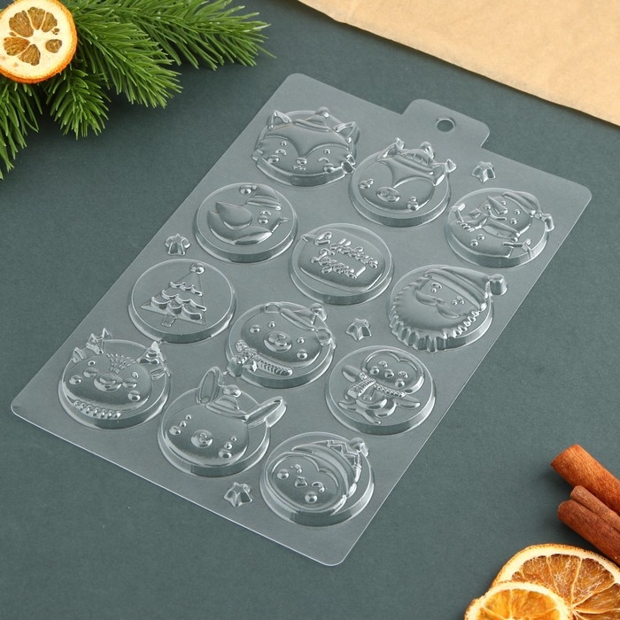 Новый год. Форма для шоколада Happy New Year, 21 х 14 см Новый год. Форма для шоколада Happy New Year, 21 х 14 см