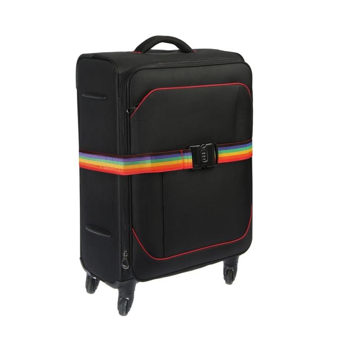 Ремень для чемодана или сумки с кодовым замком ТУНДРА, МИКС Ремень для чемодана или сумки с кодовым замком ТУНДРА, МИКС