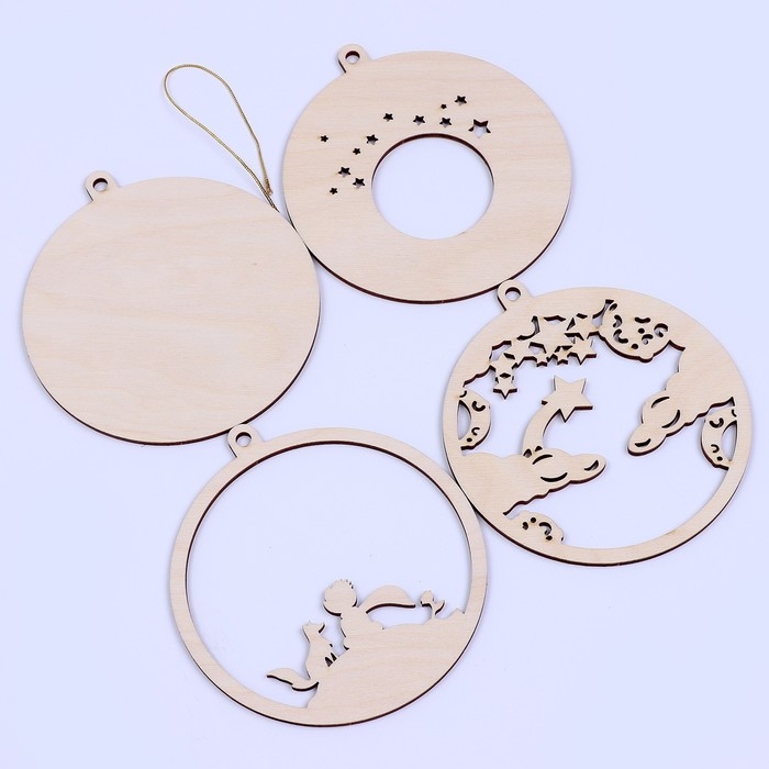 Заготовки для творчества. Деревянная ёлочная подвеска «Новый год! Маленький мечтатель» Заготовки для творчества. Деревянная ёлочная подвеска «Новый год! Маленький мечтатель»