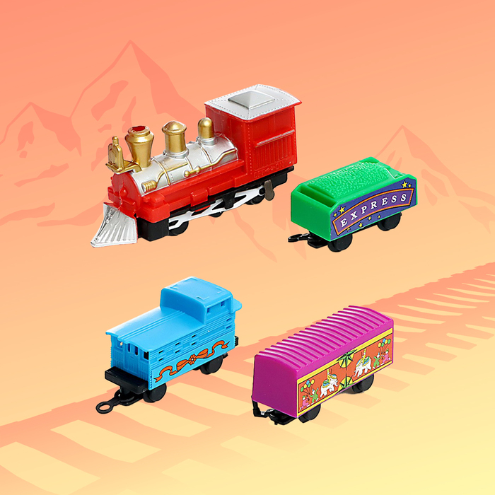 Железная дорога «Скорый поезд», работает от батареек Железная дорога «Скорый поезд», работает от батареек