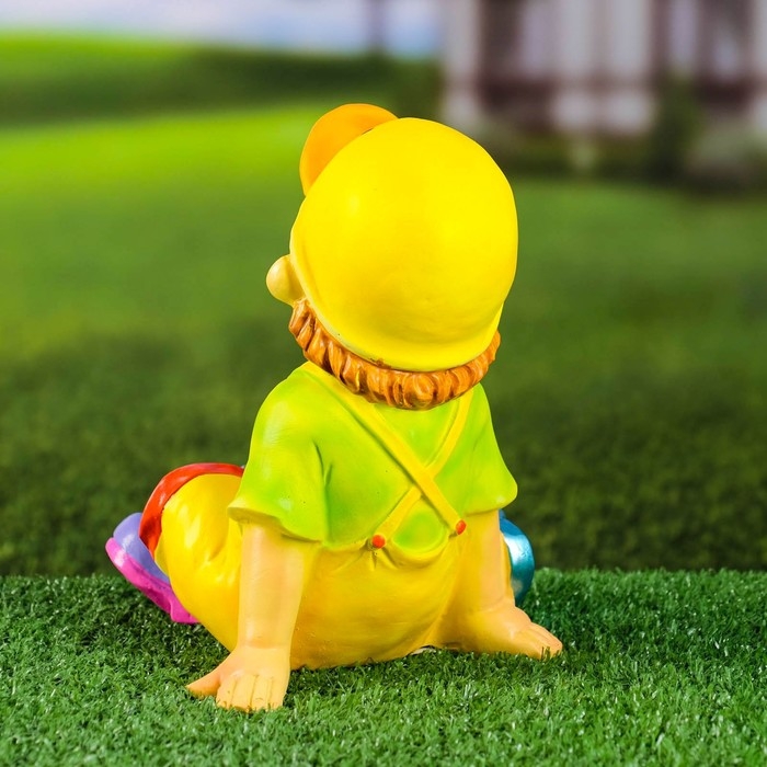 Садовая фигура Садовая фигура "Мальчик в кепке-уточке" 16x17x19см