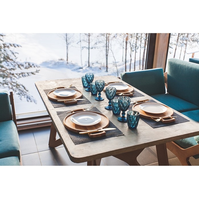 Бокал для вина стеклянный Magistro «Круиз», 250 мл, 8×15,3 см, цвет синий Бокал для вина стеклянный Magistro «Круиз», 250 мл, 8×15,3 см, цвет синий