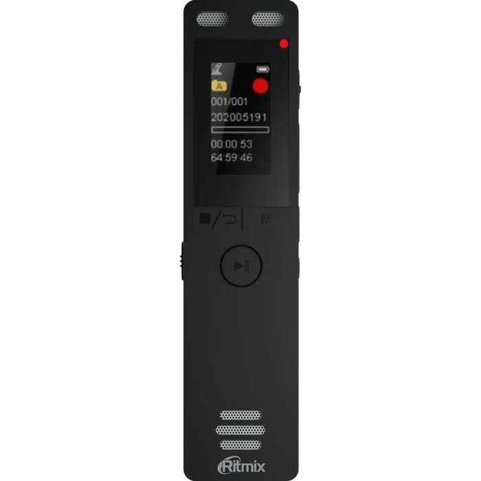 Диктофон RITMIX RR-155, 16Гб,micro SD, APE, MP3, WMA, FLAC, WAV, Jack 3.5, micro USB,черный Диктофон RITMIX RR-155, 16Гб,micro SD, APE, MP3, WMA, FLAC, WAV, Jack 3.5, micro USB,черный