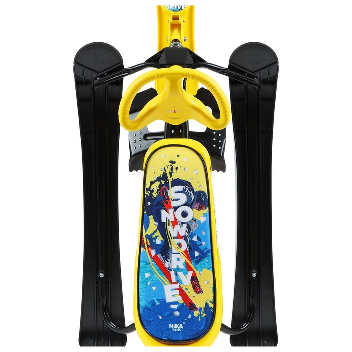 Снегокат «Ника-кросс Зимний спорт», СНК, цвет чёрный/жёлтый Снегокат «Ника-кросс Зимний спорт», СНК, цвет чёрный/жёлтый