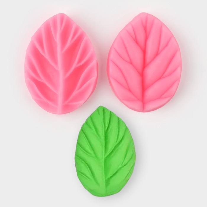 Молд «Лист вишни», силикон, 2 части 7,5×5,5 см, цвет МИКС Молд «Лист вишни», силикон, 2 части 7,5×5,5 см, цвет МИКС