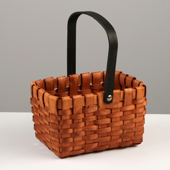 Корзина плетёная, 22 x 15 x H12,5/26 см, секвойя, коричневый Корзина плетёная, 22 x 15 x H12,5/26 см, секвойя, коричневый