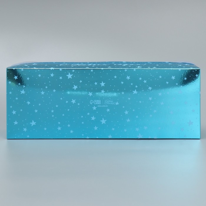 Коробка для кондитерских изделий с пластиковой крышкой «С Новым годом», 30 х 8 х 11 см, Новый год Коробка для кондитерских изделий с пластиковой крышкой «С Новым годом», 30 х 8 х 11 см, Новый год