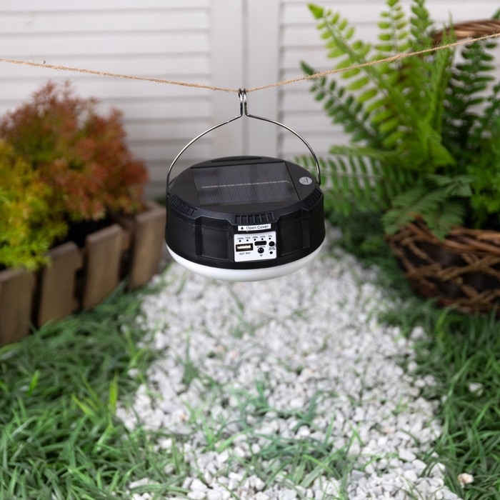 Садовый светильник на солнечной батарее «Дискошар», 13 × 6 × 13 см, 6 LED, пульт ДУ, свечение RGBW Садовый светильник на солнечной батарее «Дискошар», 13 × 6 × 13 см, 6 LED, пульт ДУ, свечение RGBW