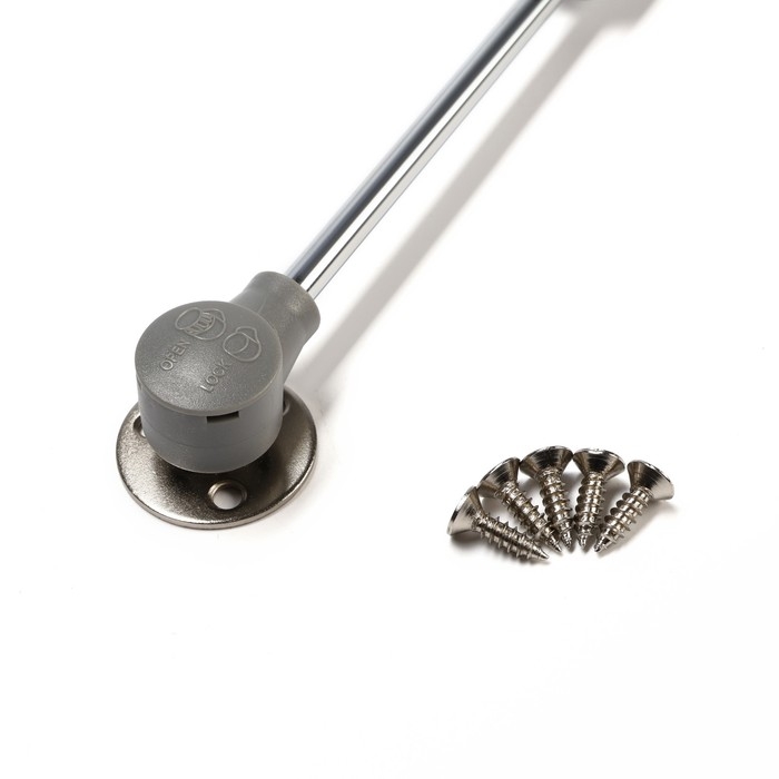 Газлифт 100N CAPPIO, с доводчиком, бесшумное открывание/закрывание, серый