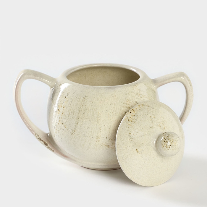 Сахарница керамическая «Шебби», 400 мл, d=7 см Сахарница керамическая «Шебби», 400 мл, d=7 см