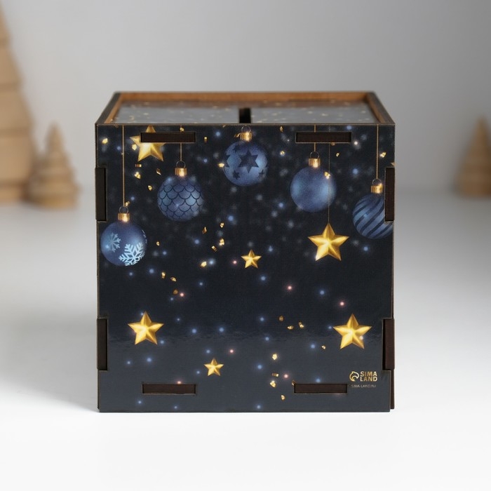 Копилка куб  Копилка куб "Исполнения желаний" 10х10х10 см