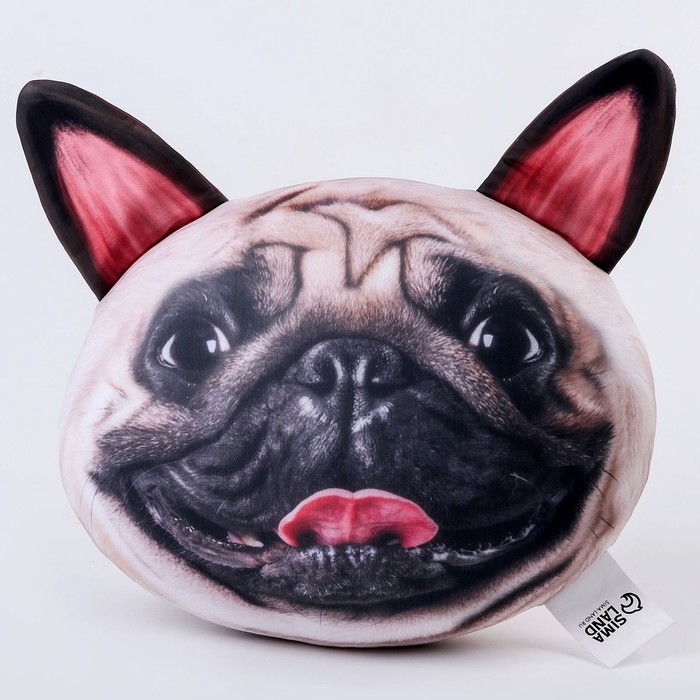 Антистресс подушка, собака «Мопс» Антистресс подушка, собака «Мопс»