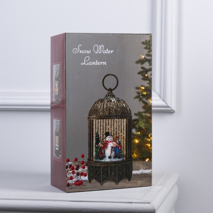 Светодиодная фигура «Фонарь с Дедом Морозом и оленями» 13 × 25.5 × 8 см, пластик, батарейки ААх3 (не в комплекте), USB, свечение тёплое белое Светодиодная фигура «Фонарь с Дедом Морозом и оленями» 13 × 25.5 × 8 см, пластик, батарейки ААх3 (не в комплекте), USB, свечение тёплое белое