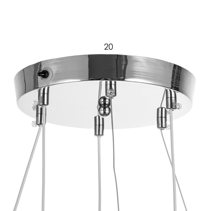 Светильник с ПДУ Светильник с ПДУ "Лаурен" LED 130Вт 3000-6000К серебро 53х53х100 см