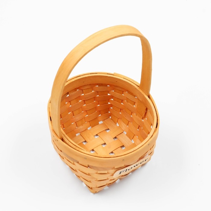 Корзина плетеная (секвойя), D16,5хН9,5/25,5 см, 1 шт., натуральный Корзина плетеная (секвойя), D16,5хН9,5/25,5 см, 1 шт., натуральный