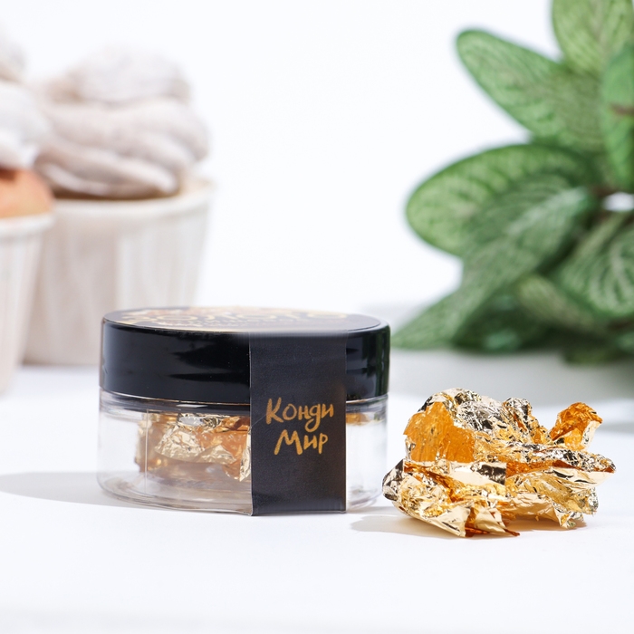 Пищевое золото Кондимир, 1 лист (14*14см) Пищевое золото Кондимир, 1 лист (14*14см)