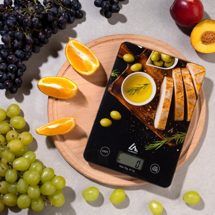 Весы кухонные Luazon LVK-701  Весы кухонные Luazon LVK-701 "Италия", электронные, до 7 кг