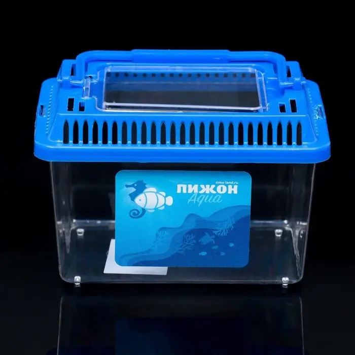 Переноска прямоугольная, 13,5 х 9,3 х 10 см, синий Переноска прямоугольная, 13,5 х 9,3 х 10 см, синий