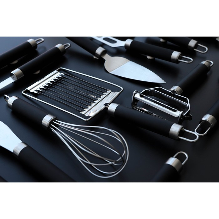 Яйцерезка Доляна Venus, нержавеющая сталь, цвет чёрный Яйцерезка Доляна Venus, нержавеющая сталь, цвет чёрный