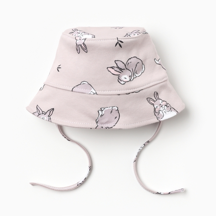 Чепчик (панамка) Крошка Я Чепчик (панамка) Крошка Я "Зайчик", серый, р.44