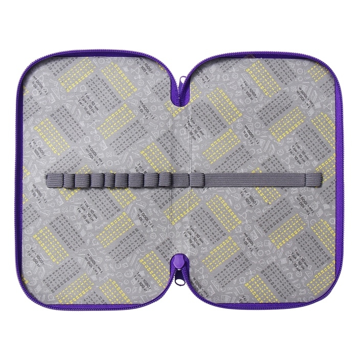 Пенал 2 секции, 125 х 205 х 40 мм, Calligrata 30П26/2  Пенал 2 секции, 125 х 205 х 40 мм, Calligrata 30П26/2 "Сиба", ламинированный картон