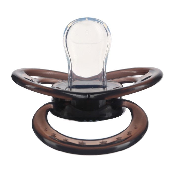 Соска - пустышка силиконовая ортодонтическая «Пингвинчик», от 6 мес., с колпачком, цвет черный Соска - пустышка силиконовая ортодонтическая «Пингвинчик», от 6 мес., с колпачком, цвет черный