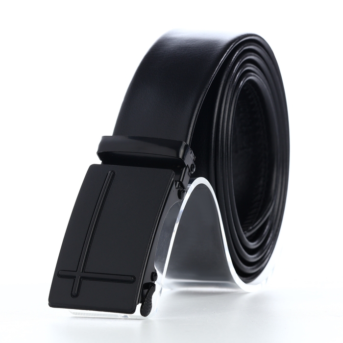 Ремень мужской, Великан, ширина 4 см, пряжка автомат, цвет чёрный Ремень мужской, Великан, ширина 4 см, пряжка автомат, цвет чёрный