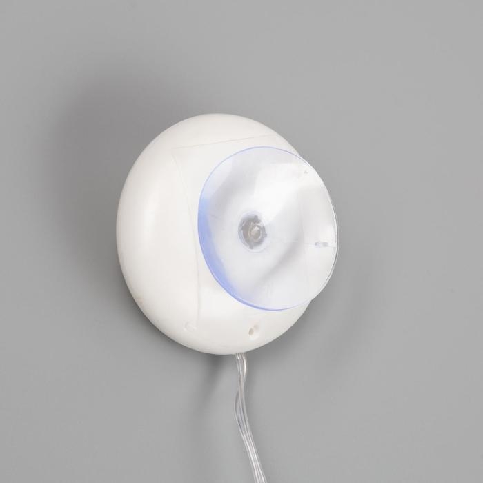 Светодиодная фигура на присоске «Дед Мороз» 19 × 22 см, пластик, батарейки АААх3 (не в комплекте), свечение тёплое белое Светодиодная фигура на присоске «Дед Мороз» 19 × 22 см, пластик, батарейки АААх3 (не в комплекте), свечение тёплое белое