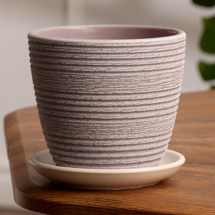 Горшок цветочный Халва сиреневый крокус №1, 0,7 л, d - 11,7 см Горшок цветочный Халва сиреневый крокус №1, 0,7 л, d - 11,7 см