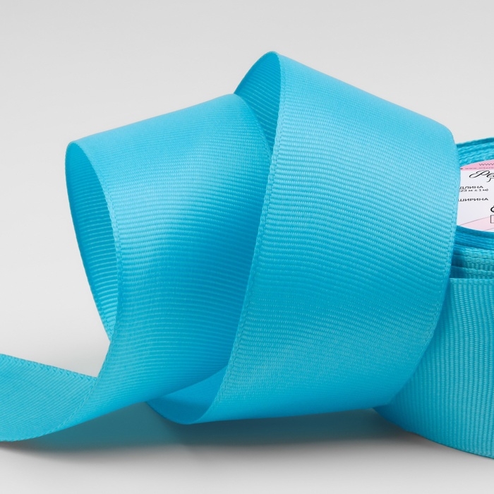 Лента репсовая, 40 мм, 23 ± 1 м, цвет голубой №20 Лента репсовая, 40 мм, 23 ± 1 м, цвет голубой №20