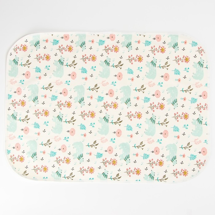 Пеленка на непромокаемой основе, 50х70 см «Мишки»