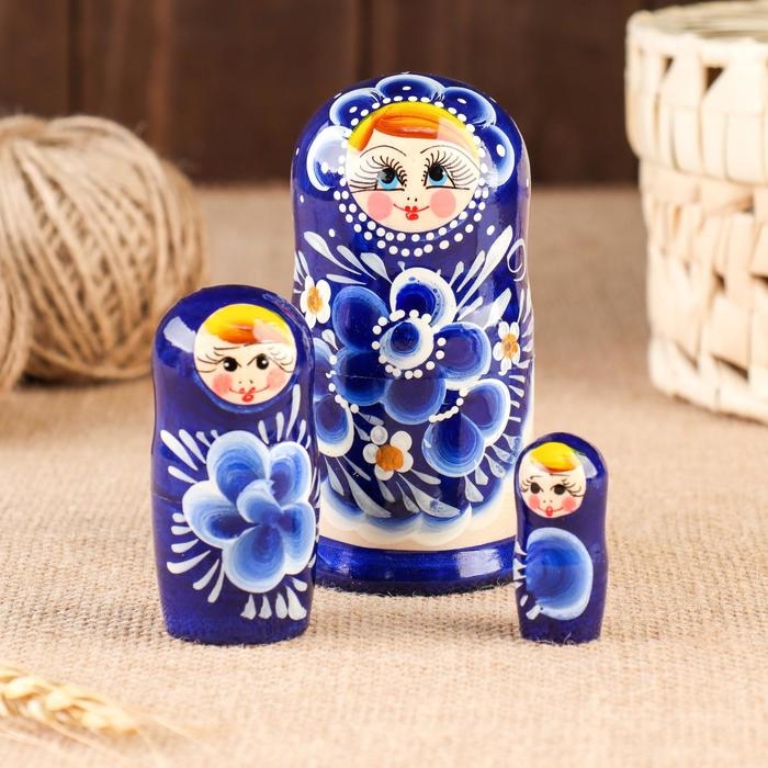 Матрёшка 3-х кукольная  Матрёшка 3-х кукольная "Зоя" 11 см, ручная роспись