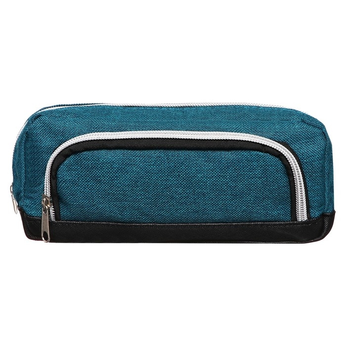 Пенал мягкий 2 отделения, 100 х 210 х 65 мм, объёмный, Calligrata, бюрюзовый Пенал мягкий 2 отделения, 100 х 210 х 65 мм, объёмный, Calligrata, бюрюзовый