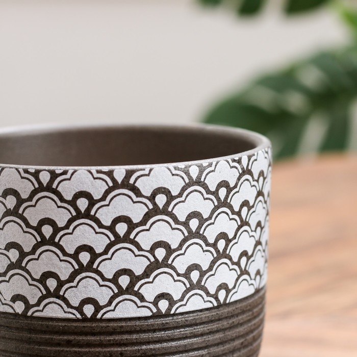 Горшок цветочный Горшок цветочный "Хоккайдо" серый бук №1 0,75 л