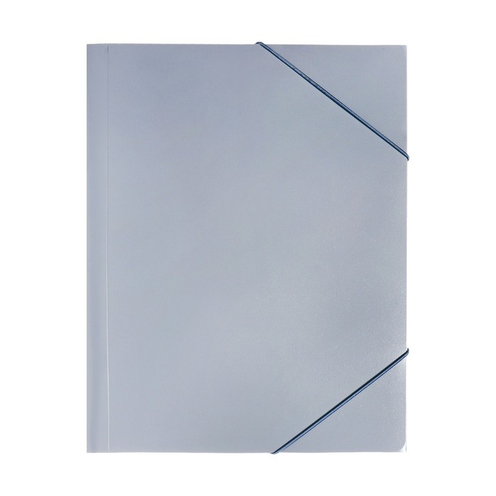 Папка-короб на резинке А4, 500мкм, Calligrata, корешок 25 мм, до 230 листов, тиснение  Папка-короб на резинке А4, 500мкм, Calligrata, корешок 25 мм, до 230 листов, тиснение "песок", серая