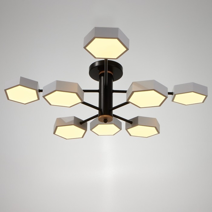 Люстра 1318/8WT LED 192Вт 3000-6000К белый 86х86х25 см BayerLux