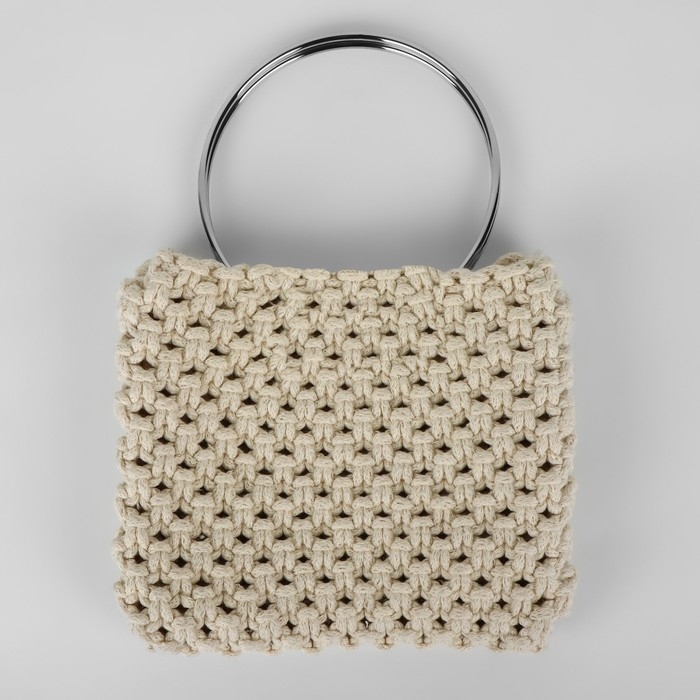 Ручки для сумки «Круг», металлические, d = 15 см, 2 шт, цвет серебряный Ручки для сумки «Круг», металлические, d = 15 см, 2 шт, цвет серебряный