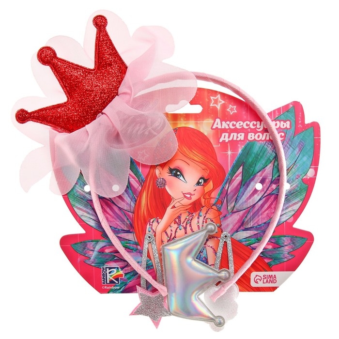 Аксессуары для волос, 4 штуки, ободок-корона и заколки Аксессуары для волос, 4 штуки, ободок-корона и заколки