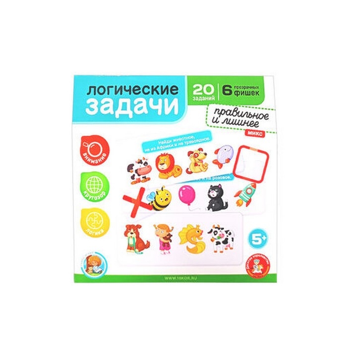 Логическая игра «Лишнее и правильное», серия «Учись играя» Логическая игра «Лишнее и правильное», серия «Учись играя»
