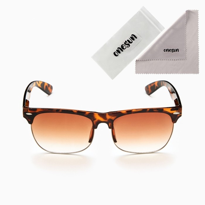 Очки солнцезащитные Очки солнцезащитные "OneSun", uv 400, дужка 14.7 см, ширина 14.5 см, линза 4.5х5.7 см, флекс