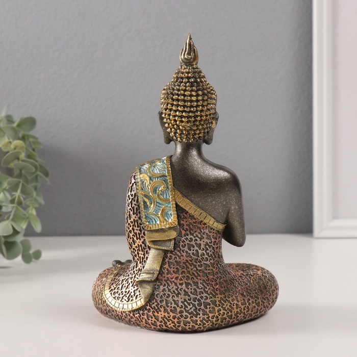 Сувенир полистоун Сувенир полистоун "Будда - Мудра Намаскара" серый 9,5х13,5х19,5 см