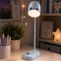 Лампа настольная RISALUX &laquo;Мими&raquo;, светодиодная, 3 Вт, диммер, USB, голубая, 8&times;12.5&times;32 см